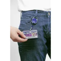 Durable Style jojós karabineres 1db fekete névkitűző tartó #2