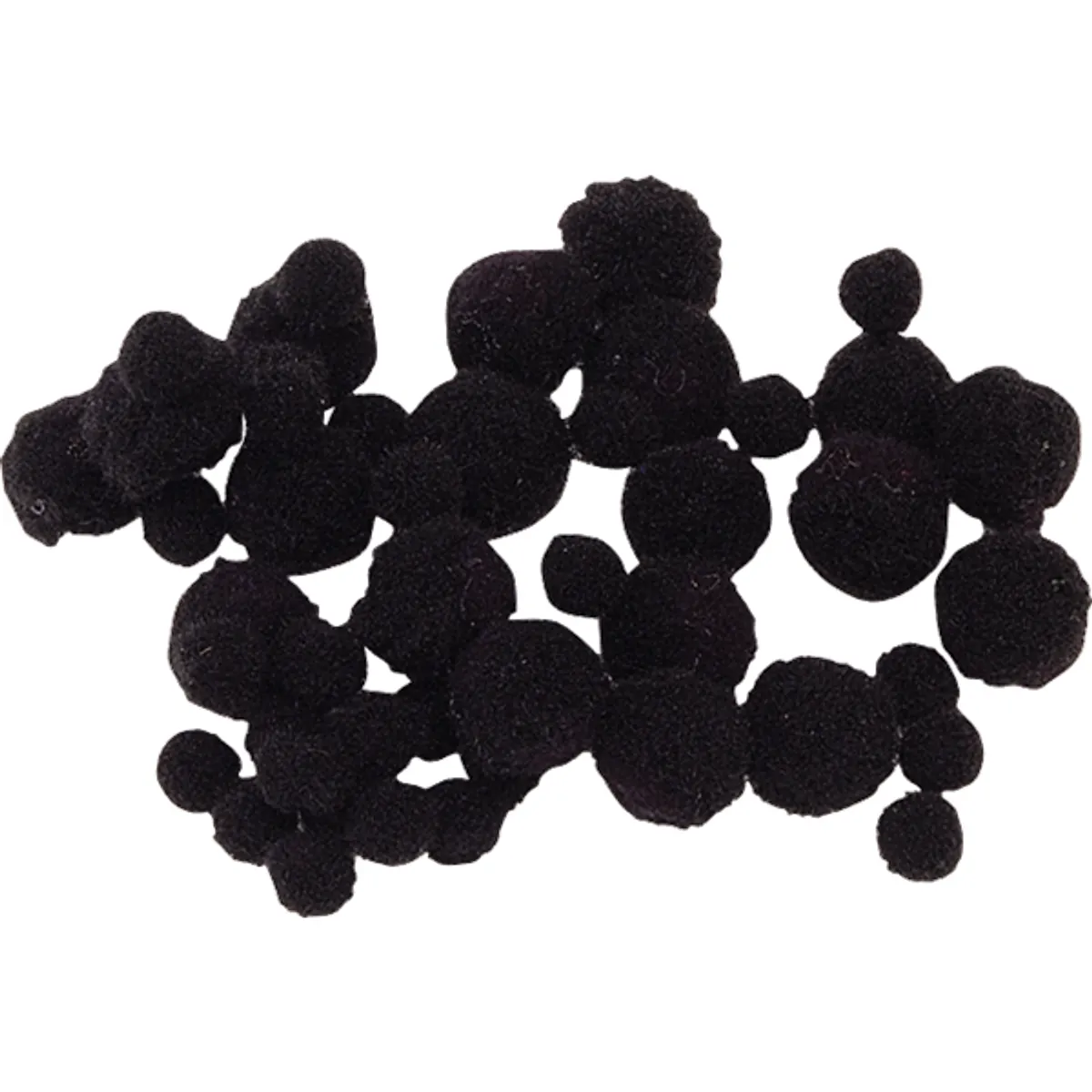 Knorr Prandell fekete 8-20 mm 100 db/csomag pompom #1