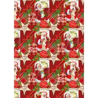 IRIS Karácsonyi tekercses csomagolópapír,  200x70cm, különböző mintákkal, 60g/m2 #10