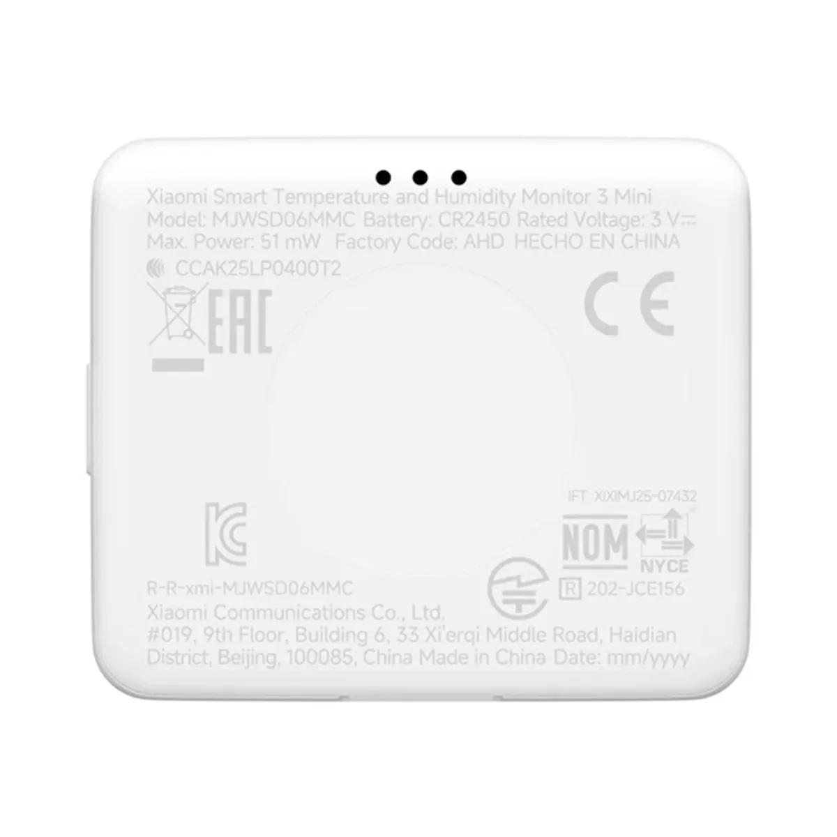Xiaomi Smart Temperature and Humidity Monitor 3 Mini hőmérséklet és páratartalom mérő #4