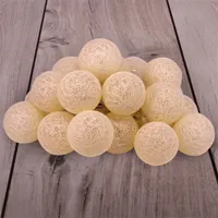 Iris Gömb alakú 6cm/színes fonott/3m/meleg fehér/20db LED-es/USB-s fényfüzér, fénydekoráció #3