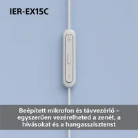 Sony IEREX15CB.CE7 USB Type-C vezetékes mikrofonos fekete fülhallgató #6