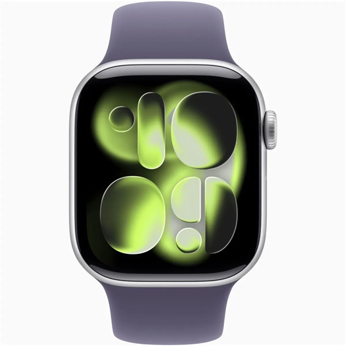 Apple Watch S11 GPS-es (42mm) ezüst alumínium tok, ködös lila S/M sportszíjas okosóra #2