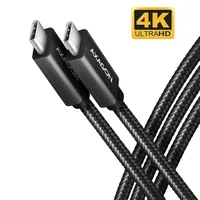 Axagon BUCM32-CM05AB 0,5m Type-C PD 100W 4K HD fekete adat- és töltőkábel #1