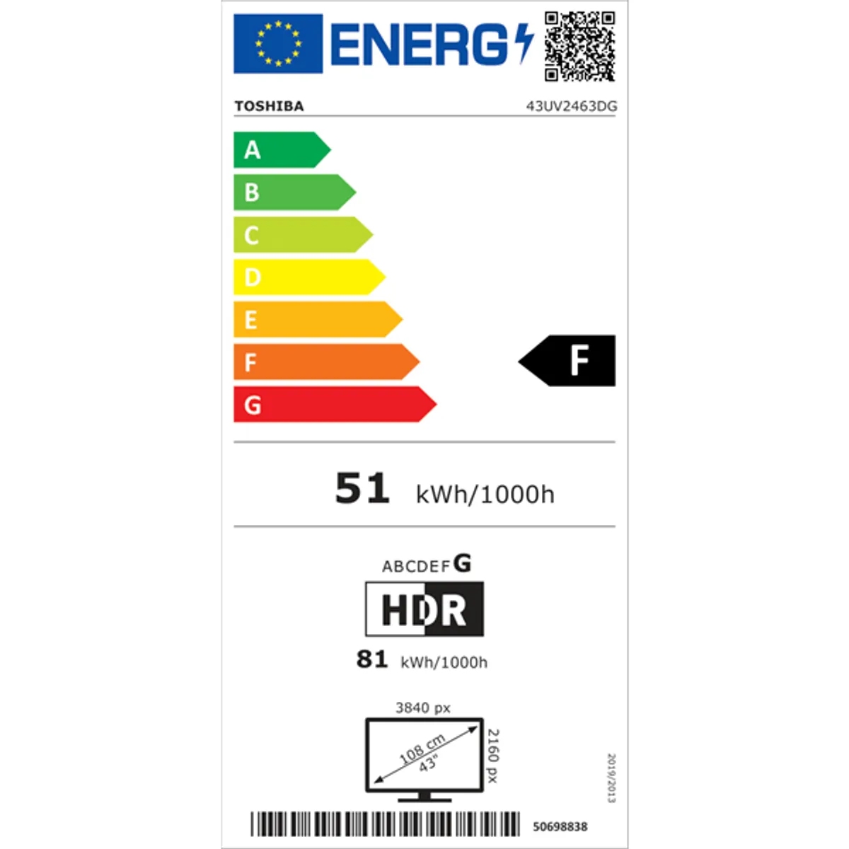Toshiba 43" 43UV2463DG 4K UHD Smart TV #10