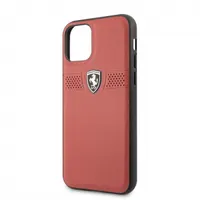 FERRARI Off Track iPhone 11 Pro piros szemcsés bőr hátlap #2