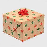 IRIS Karácsonyi tekercses KRAFT csomagolópapír,  200x70cm, különböző mintákkal, 60g/m2 #4