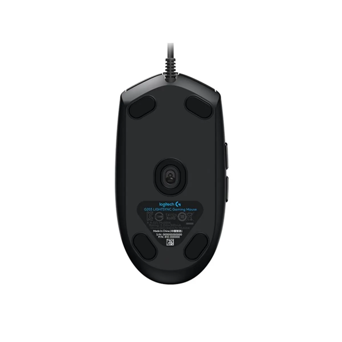 Logitech G203 Lightsync fekete gamer egér #5