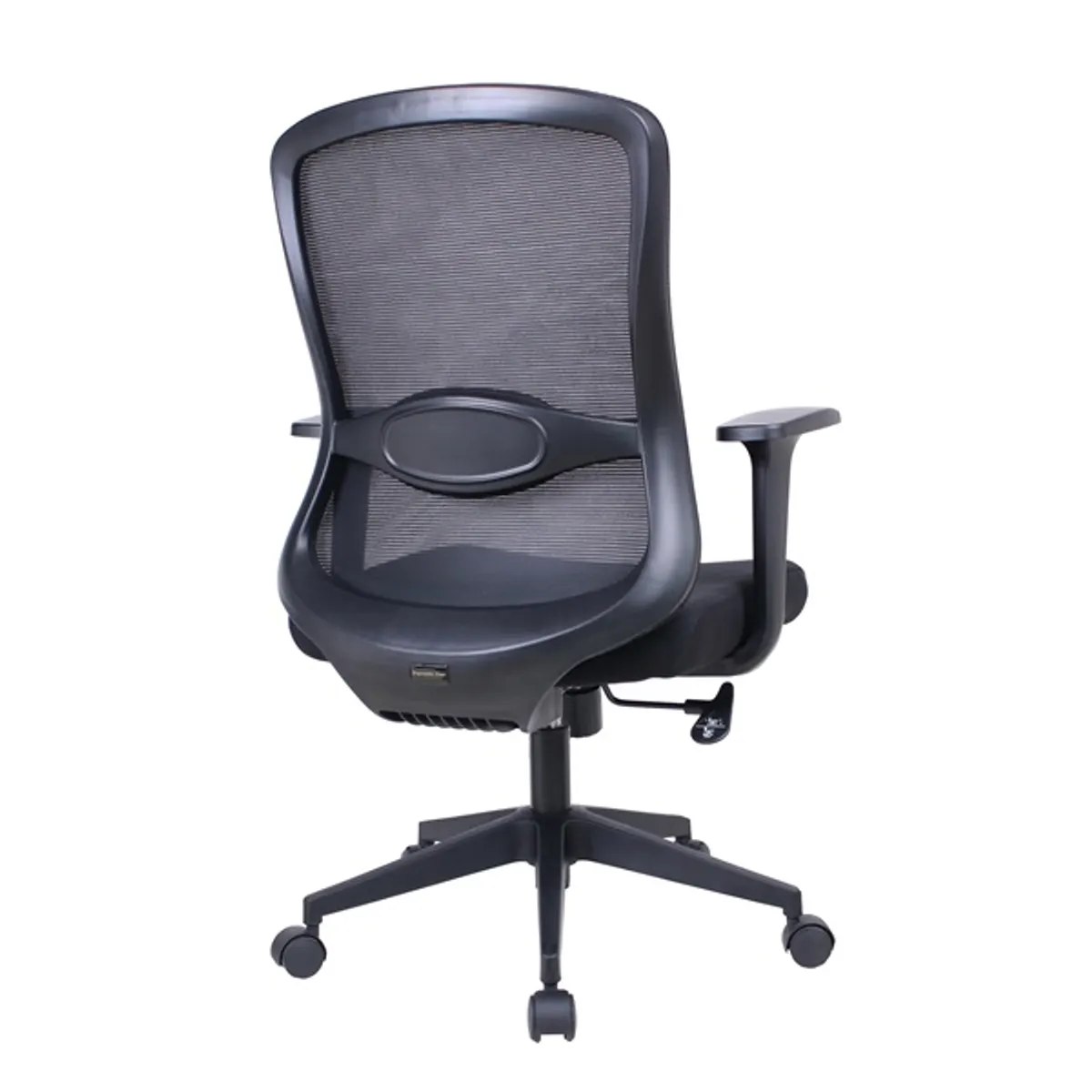 IRISOffice Solara fekete szövet-hálós irodai forgószék fej és háttámasszal #4
