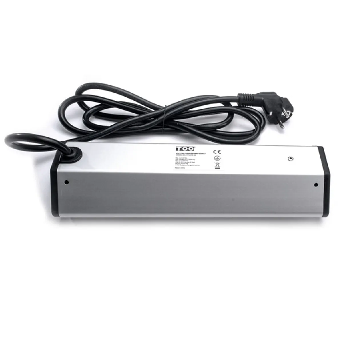 TOO VPS-315-3S IP20, 3x 2P+F, 2x USB-A, ezüst asztalra rögzíthető elosztó #4