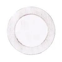 IRIS műanyag tálca, dorozmás, fehér 33 cm