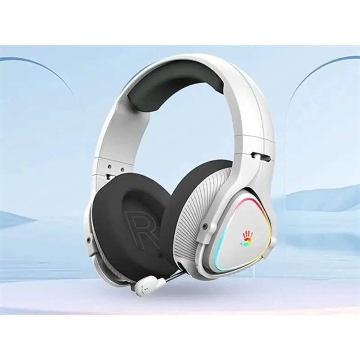 A4-Tech Bloody MR710 Multi-platform vezeték nélküli RGB szürke gamer headset #9