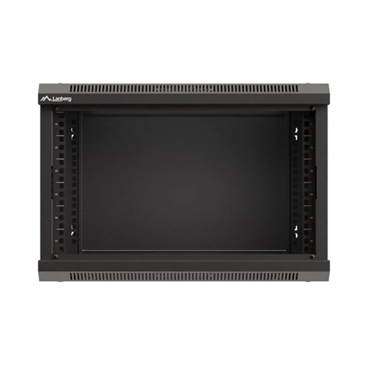 Lanberg WF03-5306-10B 19" 6U SZÉL:540mm MÉLY:350mm MAG:370mm lapraszerelt üvegajtós fekete fali rack szekrény #8