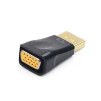 Gembird A-DPM-VGAF-01 Displayport -> VGA M/F fekete adapter #1