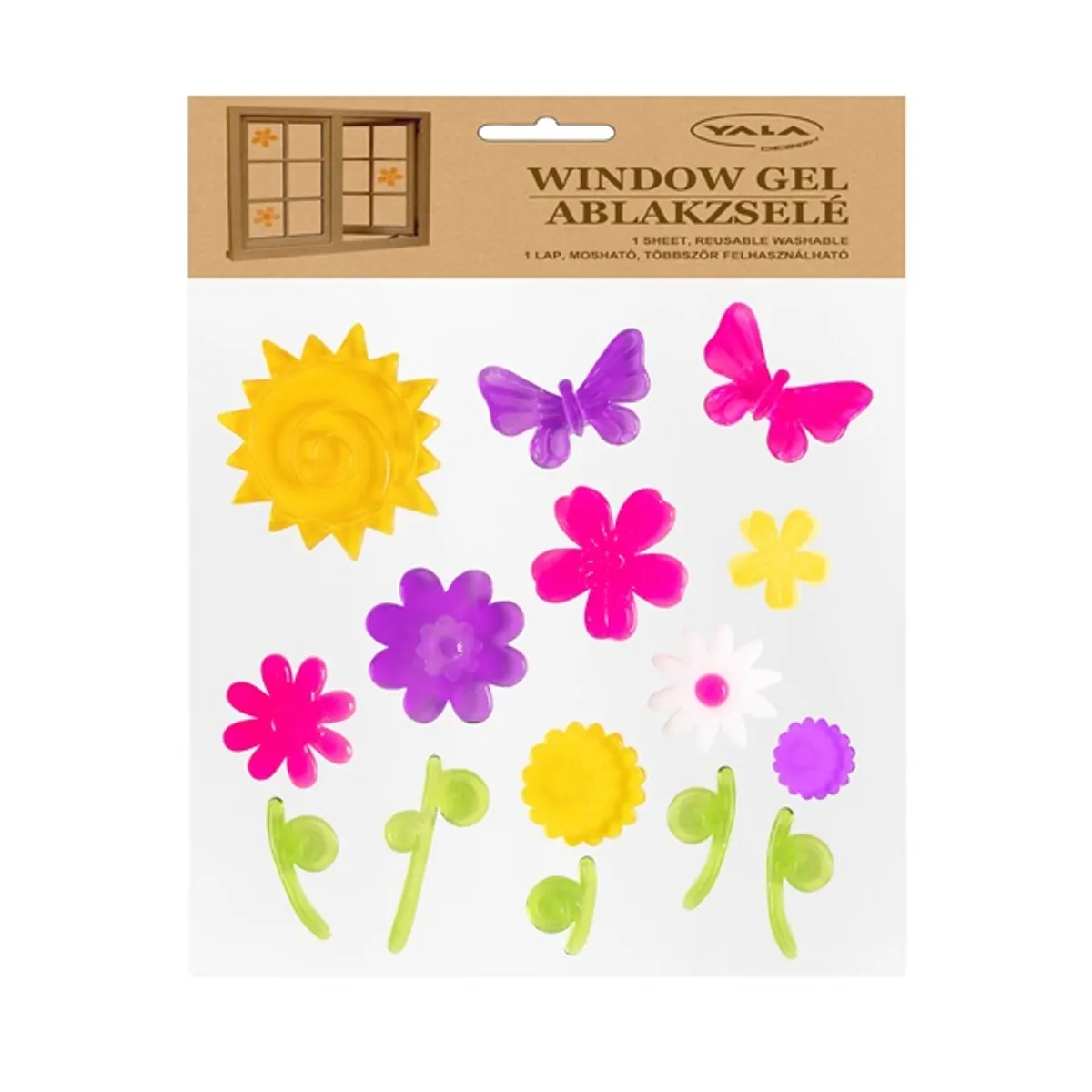 IRIS ablakzselé tavaszi virágok 20 x 20cm #1