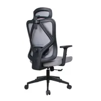 IRISOffice Eclipse szürke ergonómikus, szövet-hálós irodai forgószék fej és háttámasszal #4