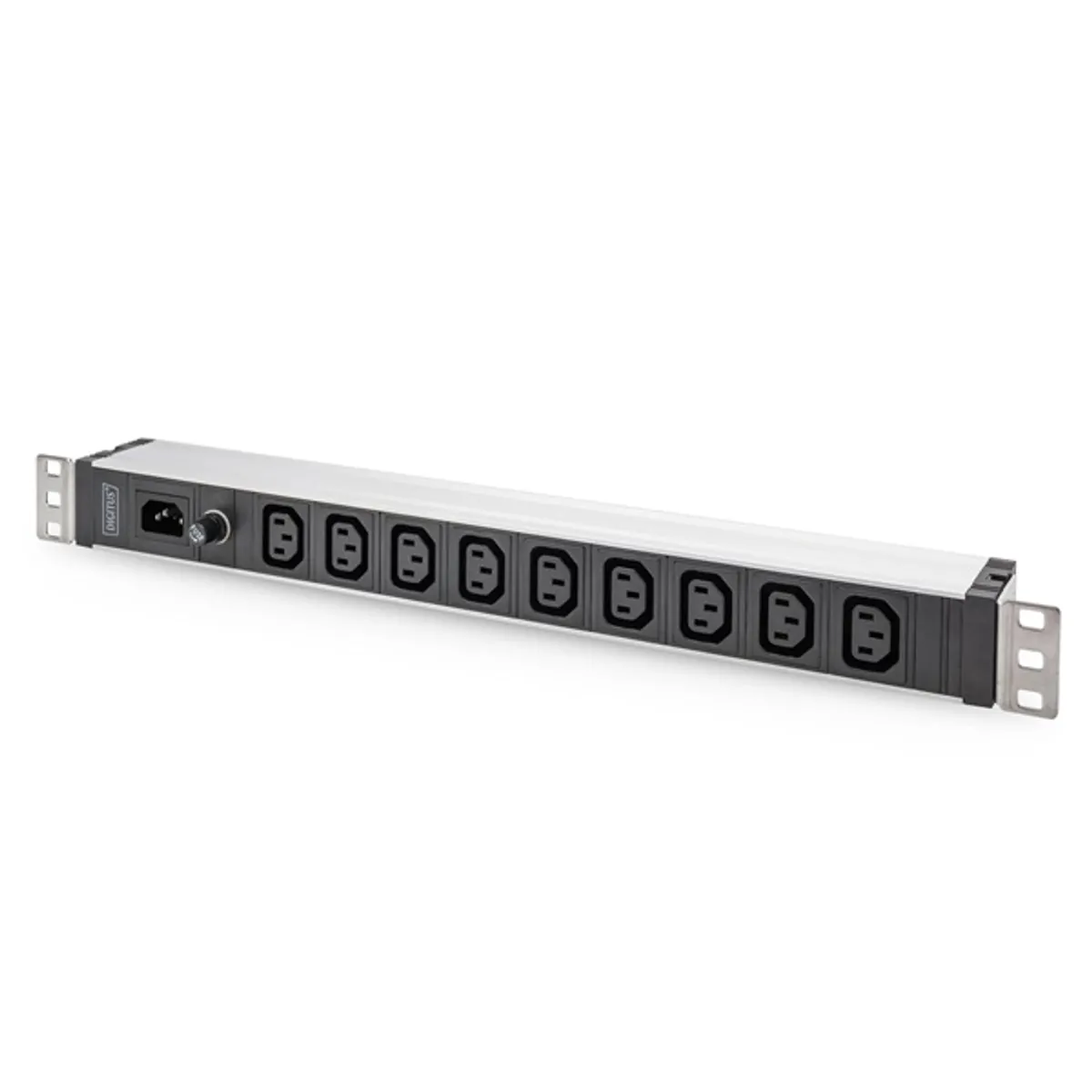 DIGITUS DN-95429 19" 1U PDU 230V 10A 9xIEC C13 aljzat IEC C14 csatlakozó 2m elosztósor #1