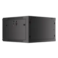 Lanberg WF01-6606-10B 19" 6U SZÉL:600mm MÉLY:600mm MAG:379mm lapraszerelt üvegajtós fekete fali rack szekrény #8