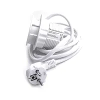 TOO GPS-202-1W IP20, 1x 2P+F, kábelkivezetéssel, fehér asztalba süllyeszthető elosztó #6