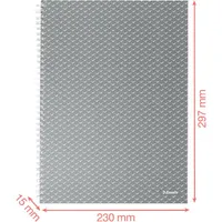 Esselte ColourBreeze A4 kockás korall spirálfüzet #5