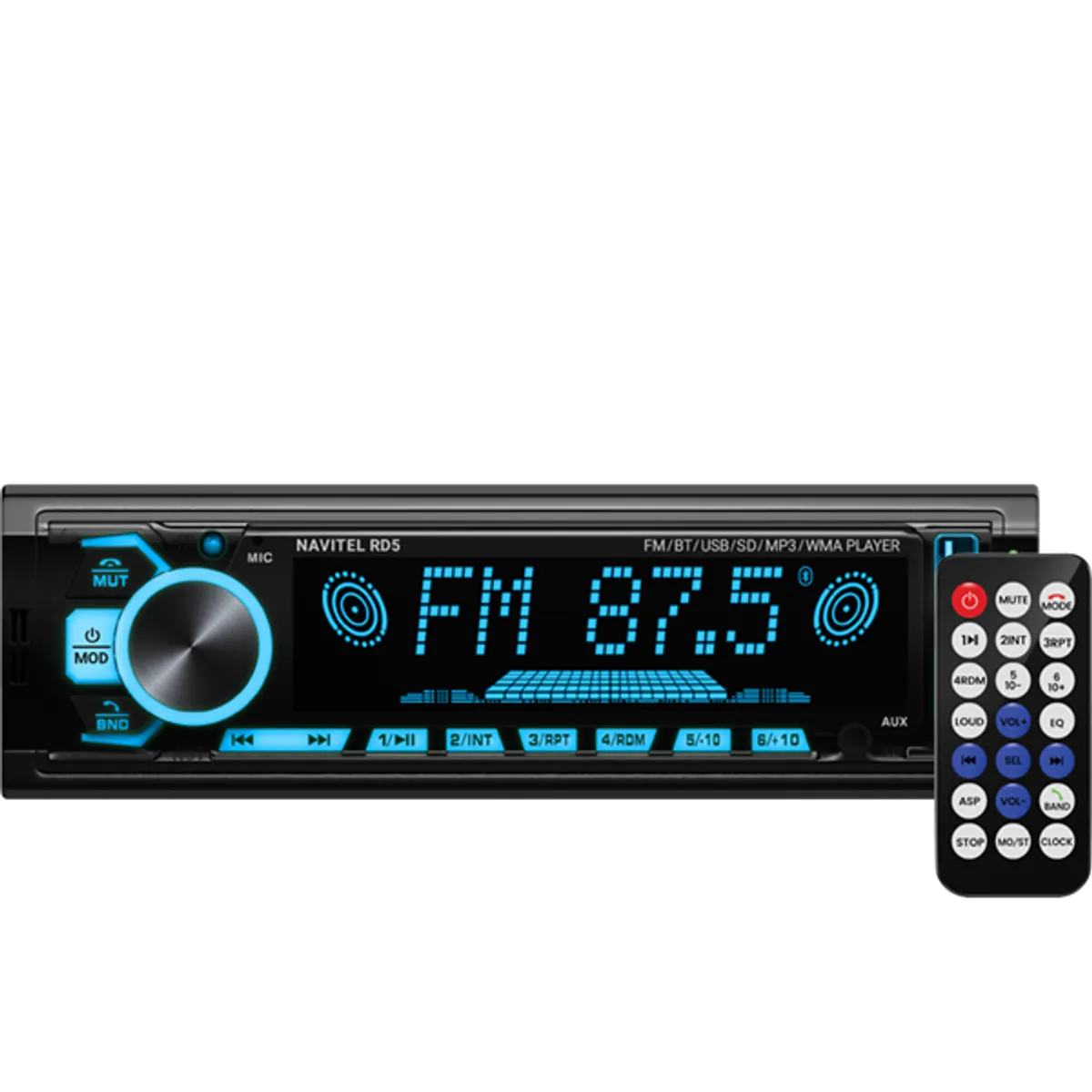 Navitel RD5 1DIN Bluetooth/USB/MicroSD/AUX autóhifi fejegység #3