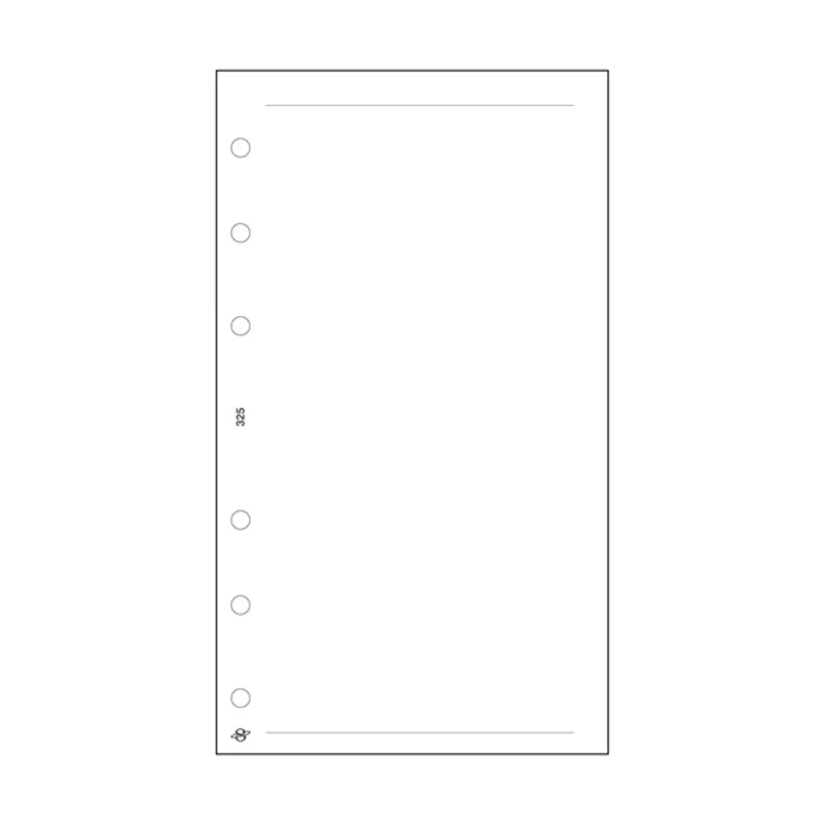 Kalendart Saturnus L325/F üres jegyzetlap gyűrűs naptár kiegészítő #1