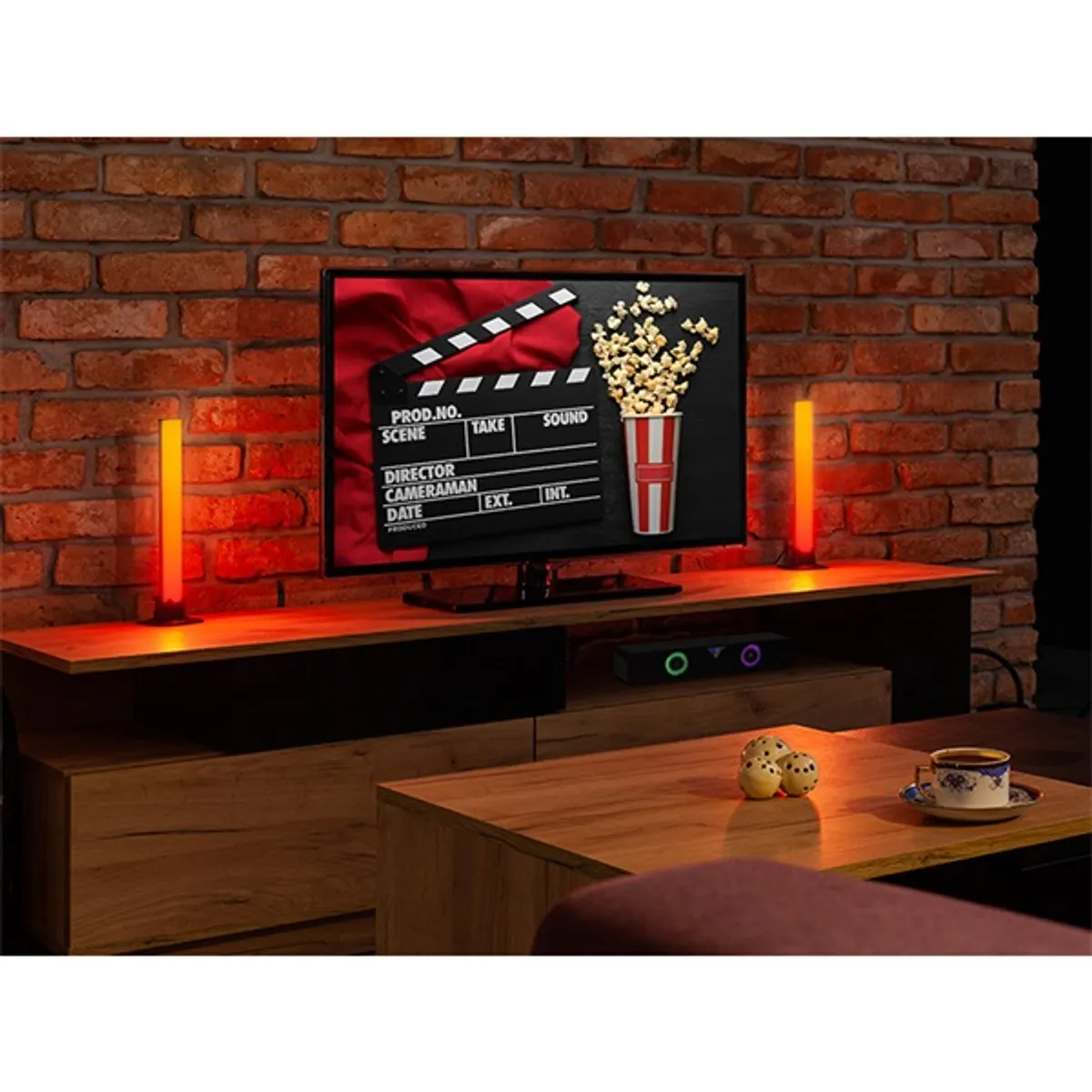 Tracer TRAOSW47008 Ambience Smart Desk 5 W/10 világítási mód/USB/Bluetooth 5.0/RGB világítás/fekete/gamer/asztali lámpa #2