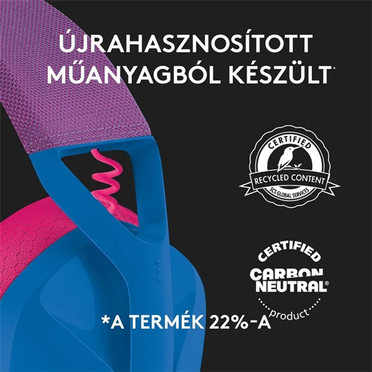 Logitech G435 Lightspeed Wireless kék gamer headset #7