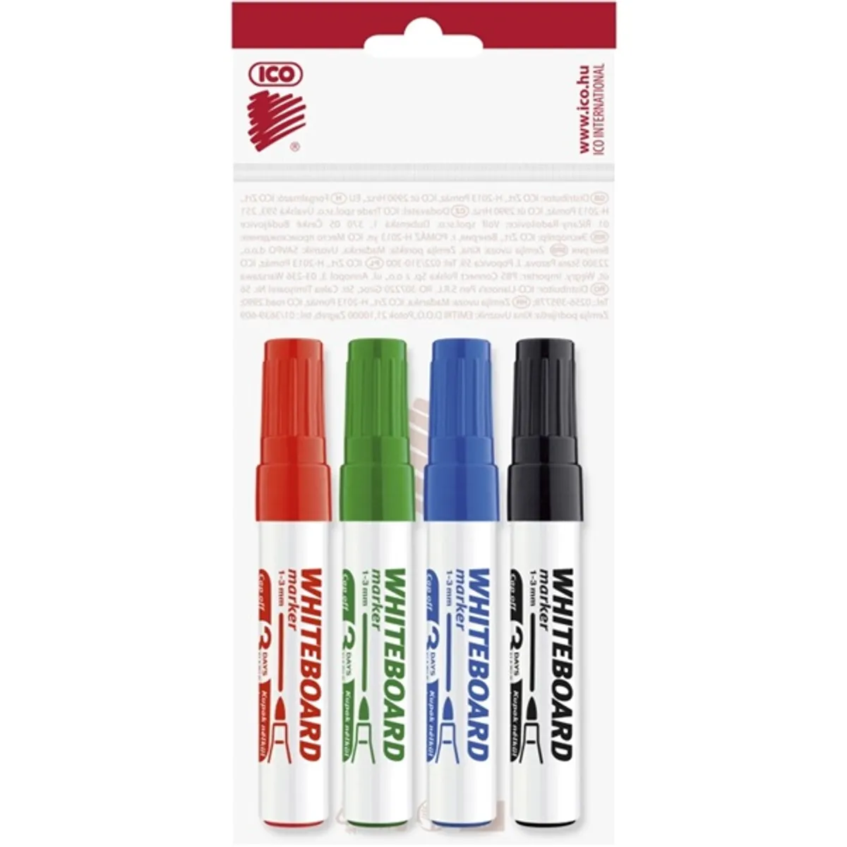 ICO Whiteboard 4db-os vegyes színes táblairón #1