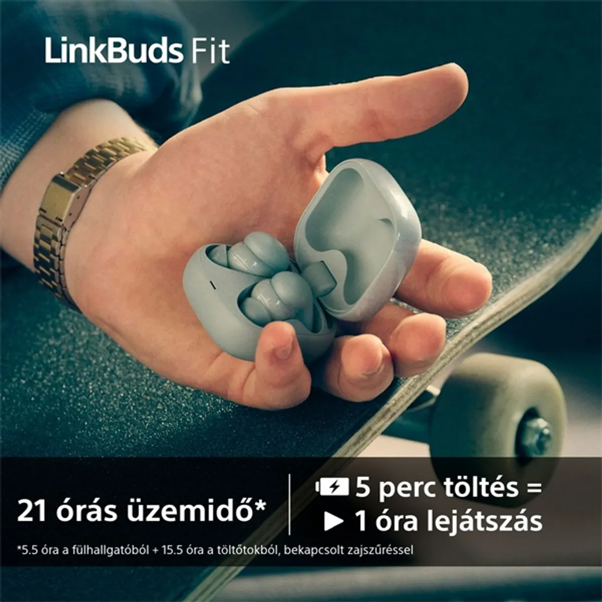 Sony WF-LS910N Linkbuds Fit zajszürős True Wireless Bluetooth rózsaszín fülhallgató #10