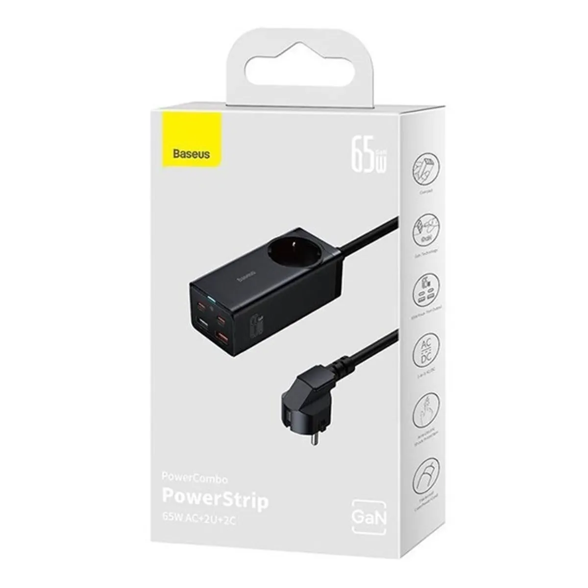 Baseus PSZM000901 GaN3 Pro 65W hálózati töltő #8