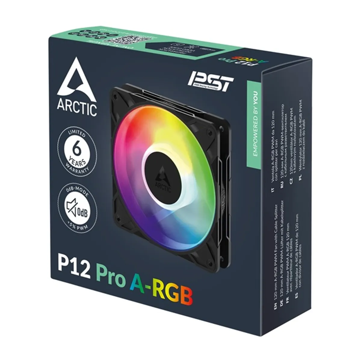 Arctic P12 Pro A-RGB 120mm PWM fekete ventilátor #8