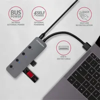 Axagon HUE-MSA 4 portos USB3.0 switch HUB #4