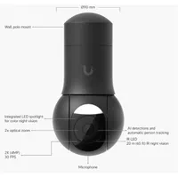 Ubiquiti UniFi UVC-G5-PTZ-B 4MP 2K kültéri fekete PTZ dómkamera #2
