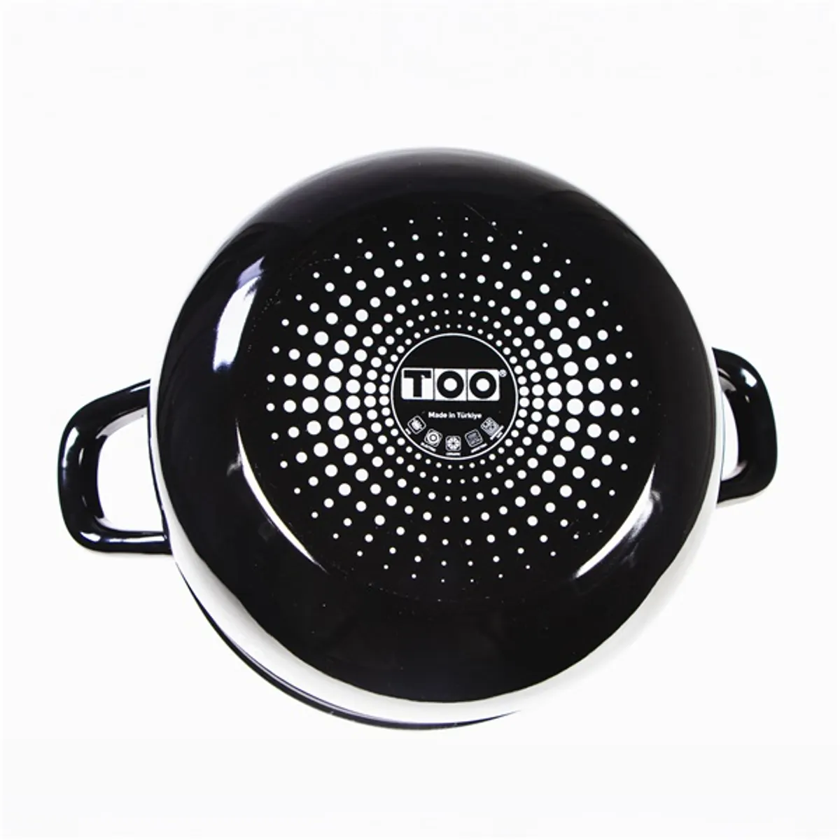 TOO BELLY FARM BLACK 2,1 literes, 16cm átmérő, 11cm magasságú lábas (fazék) üveg fedővel #4