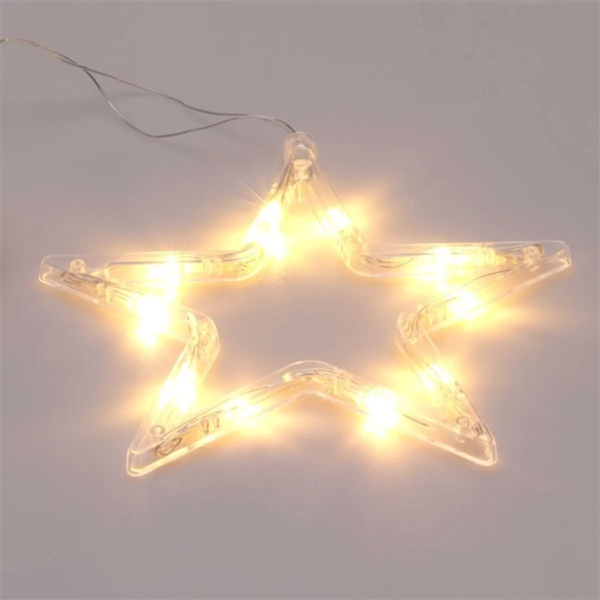 Iris Csillag alakú 18x18cm/meleg fehér LED-es tapadókorongos fénydekoráció #1