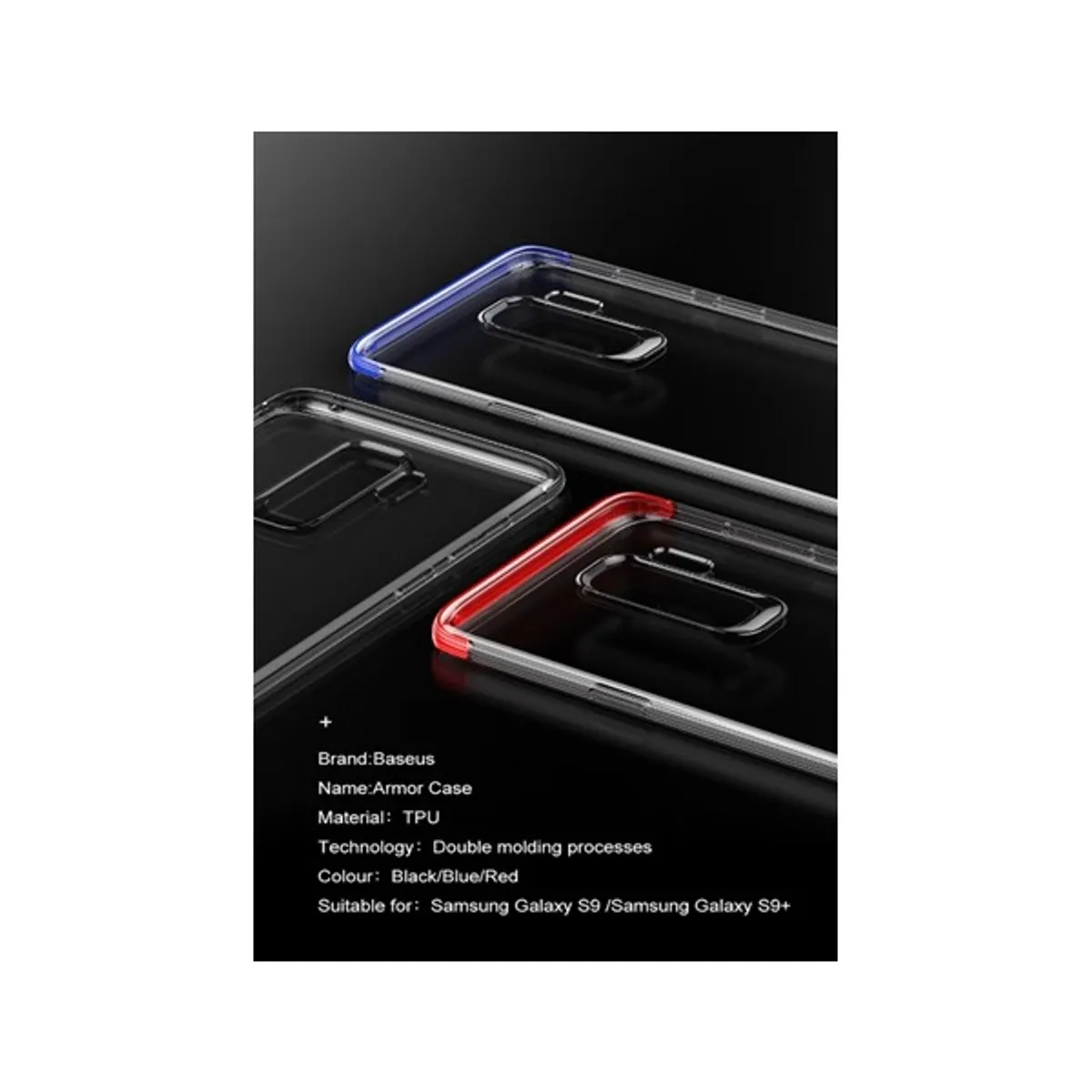 Baseus Armor Samsung S9 piros TPU tok #2