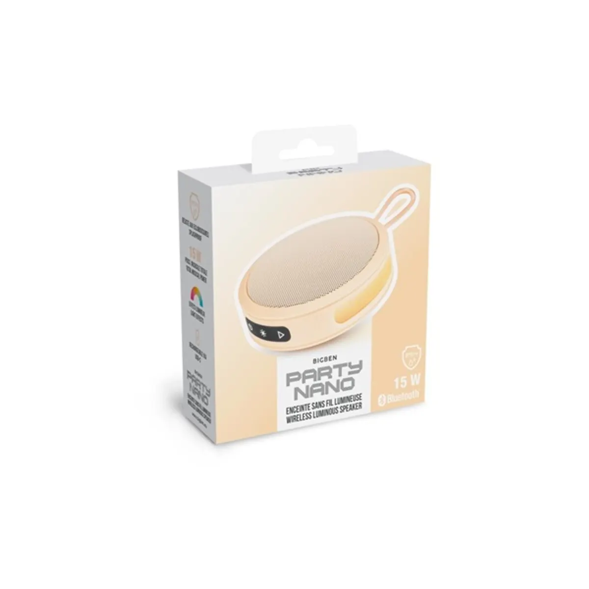 BigBen 2809239 Party Nano vezeték nélküli világító narancs Bluetooth hangszóró #4