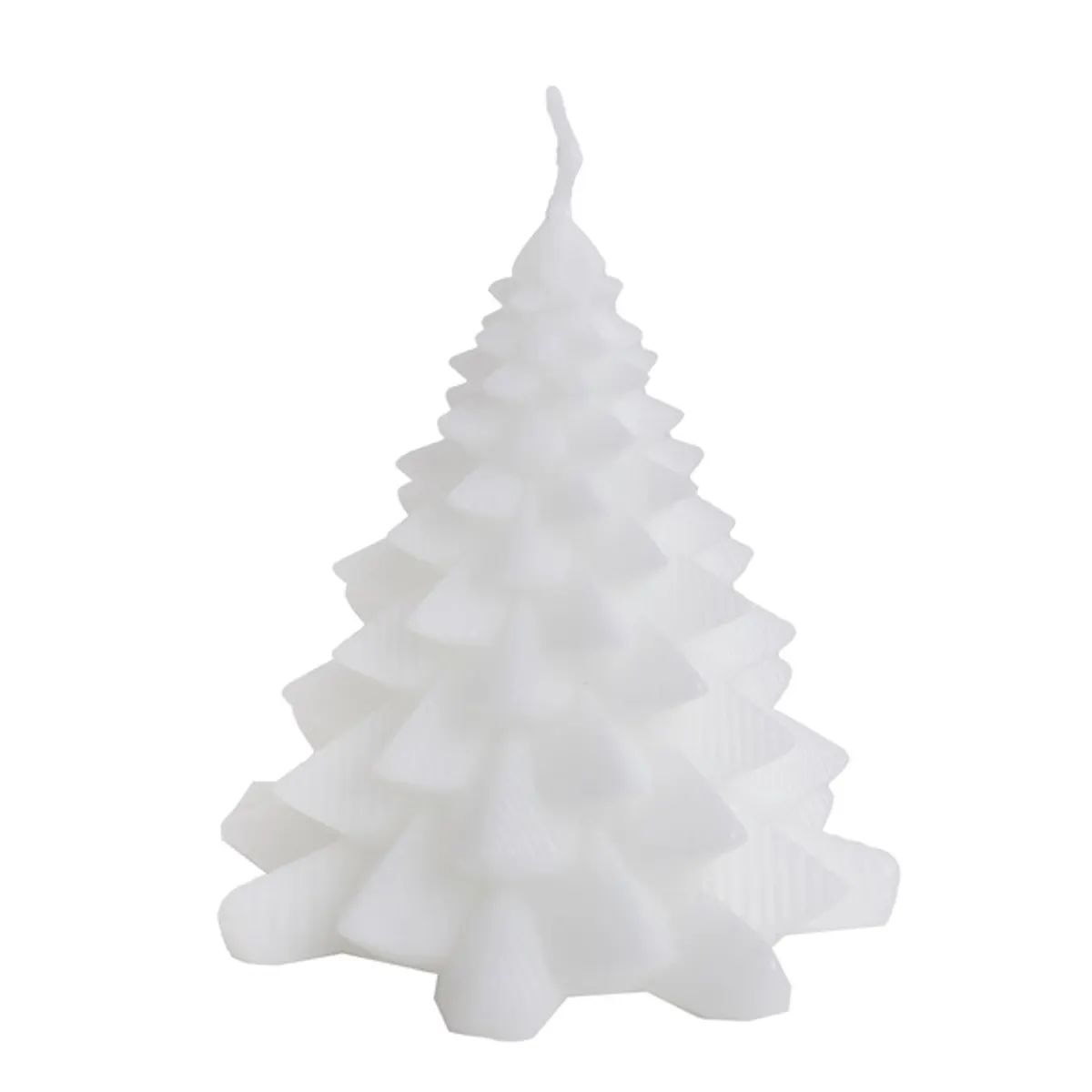 IRIS fenyő alakú gyertya, fehér, 7cm*7,5cm #1