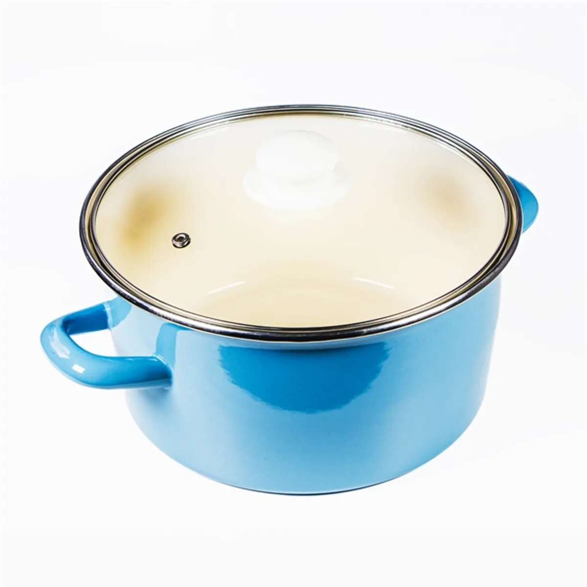 TOO LINE BLUE 2 literes, 18cm átmérő, 9cm magasságú lábas (fazék) üveg fedővel #1