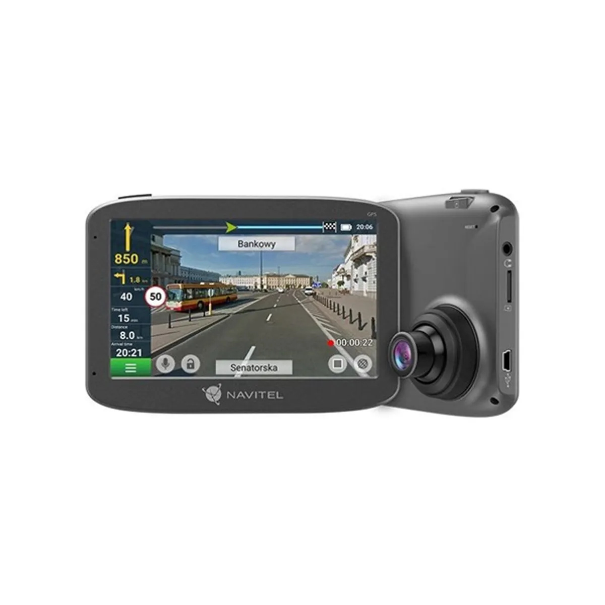 Navitel RE5 DUAL DVR menetrögzítő kamera #1