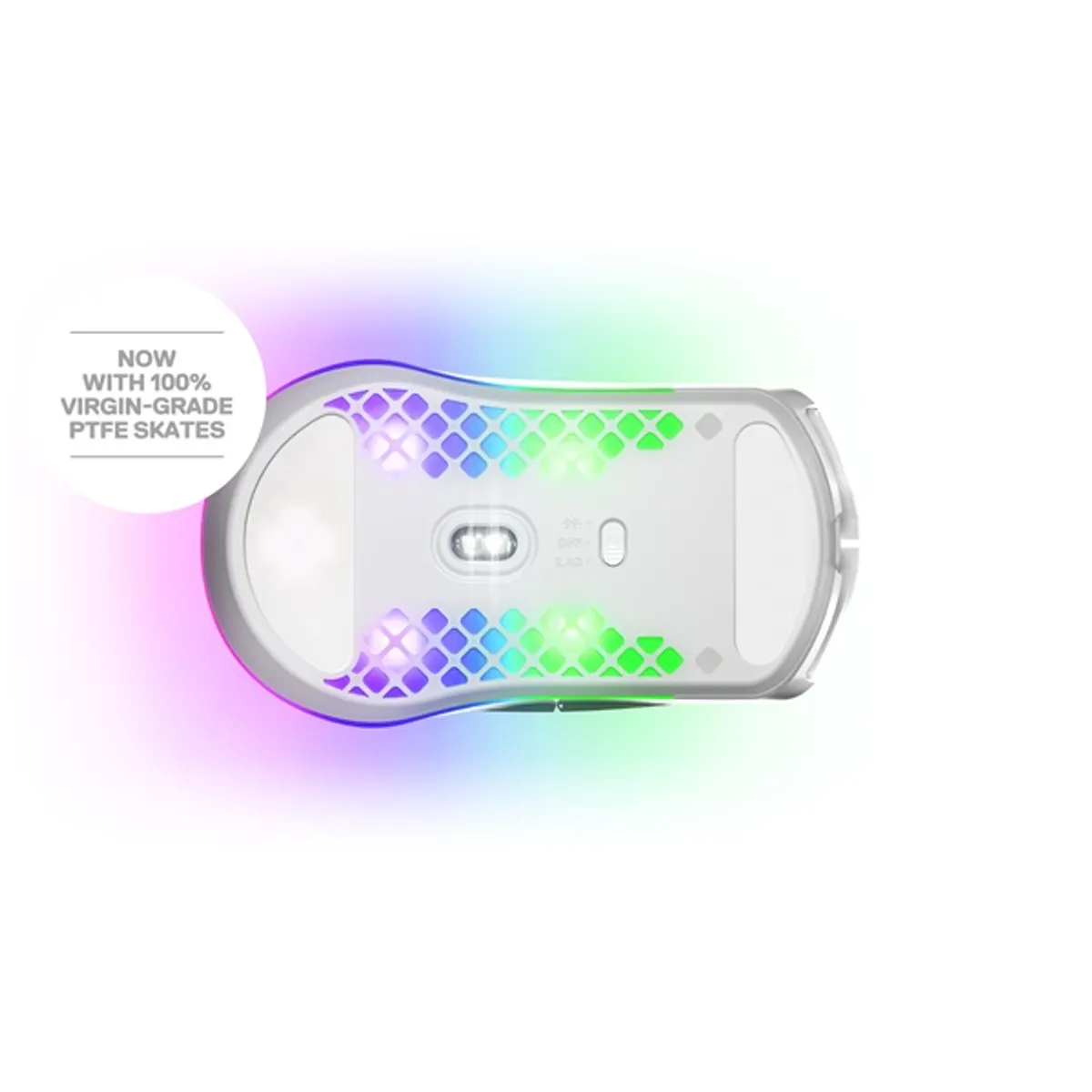 SteelSeries Aerox 3 (2022) Snow wireless fehér optikai gamer egér #4