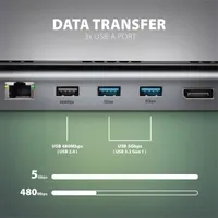 Axagon HMC-4KX3 11in1 ezüst Type C USB HUB #8