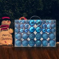 Iris Karácsonyfa gömb szett 100 db-os türkiz #4