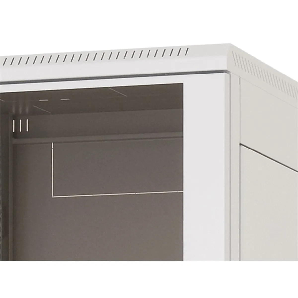 Triton 19" 27U 800x1000 mm Biztonsági üvegajtóval, teherbírás 800kg, fekete álló rack szekrény #2