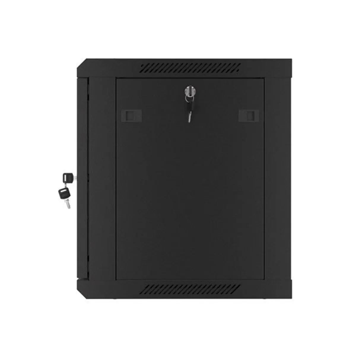 Lanberg WF01-6409-00B 19" 9U SZÉL:600mm MÉLY:450mm MAG:512mm lapraszerelt fémajtós fekete fali rack szekrény #7