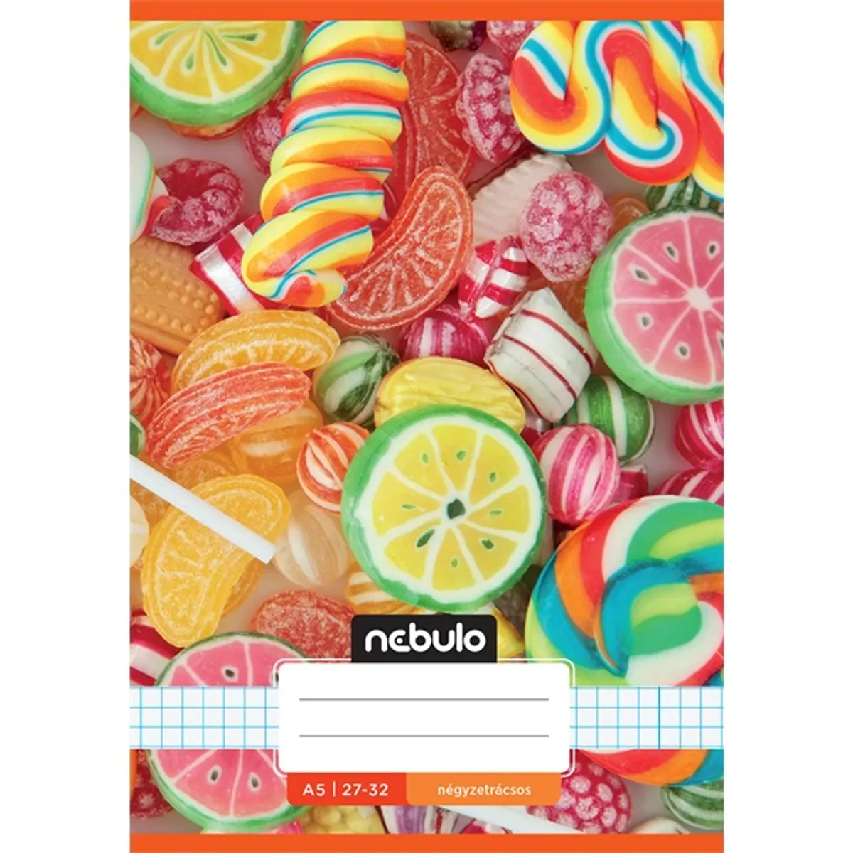 Nebulo Cuki minták II A5 27-32 tűzött kockás füzet #1