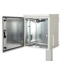 Lande LN-SBO-IP5516U6045-LG SAFEbox 19" 16U 600x450 kültéri szürke fali rack szekrény #3