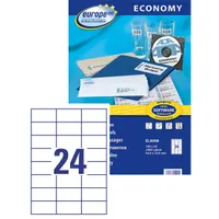 Avery Europe100 ELA008 64,6x33,8mm univerzális 2400db-os etikett #2