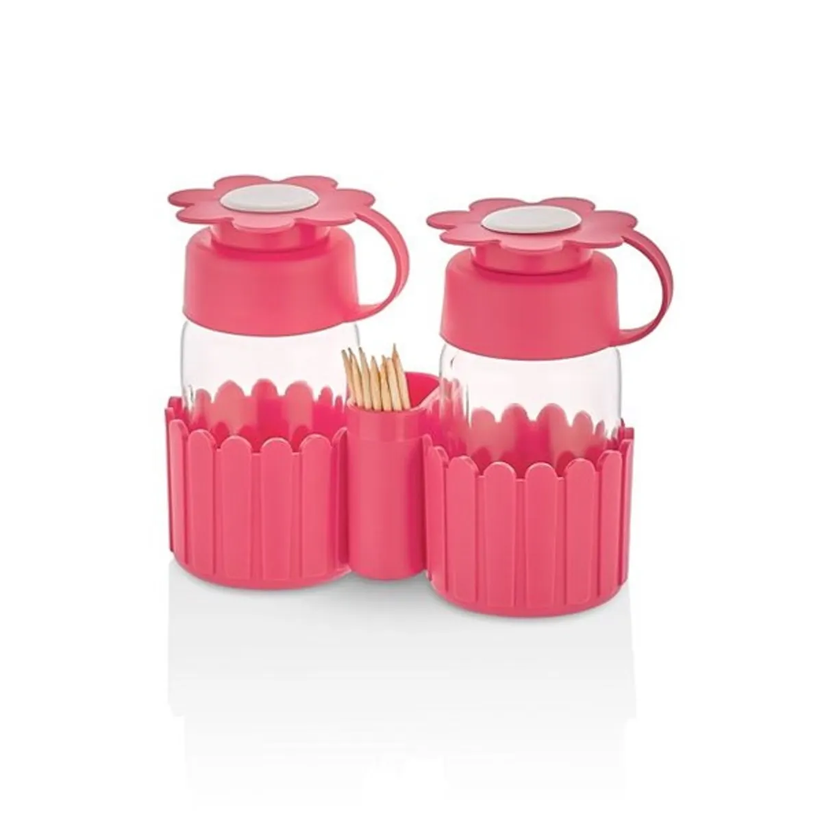 IRIS Daisy Salt&Pepper üveg fűszerszóró szett tartóval 2*67ml, zöld, fukszia, narancs vagy citromsárga színű HN-1117 #1